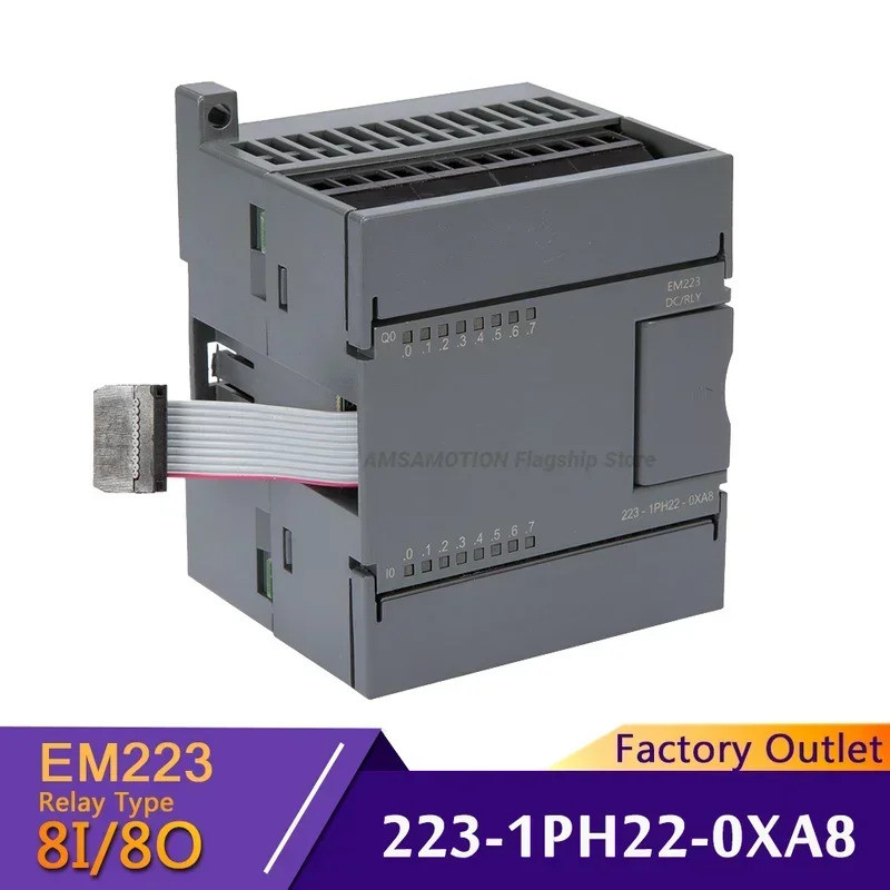 เหมาะสําหรับ Siemens S7-200 โมดูลดิจิตอล 8I/8O รีเลย์ประเภท EM223 6ES7 223-1PH22-0XA8 Extension 16I/
