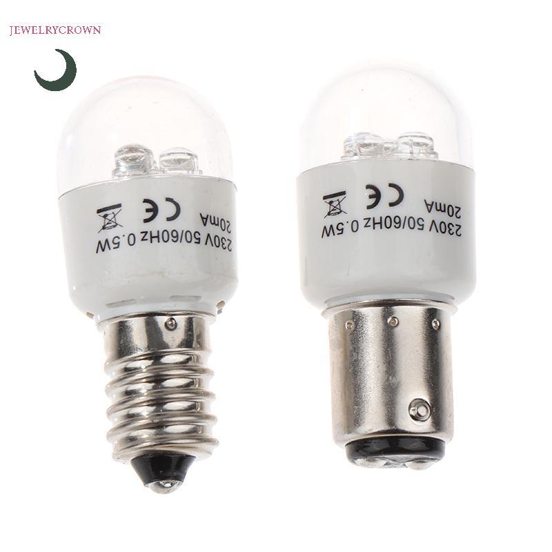 1pce เย็บหลอดไฟ LED BA15D/E14 แสงส่องสว่าง 0.5W AC 190-250W โคมไฟจักรเย็บผ้าบ้าน [VN]