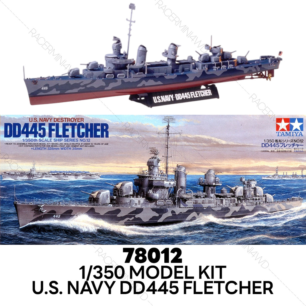 TAMIYA 78012 1/350 Model Kit U.S. Navy DD445 Fletcher