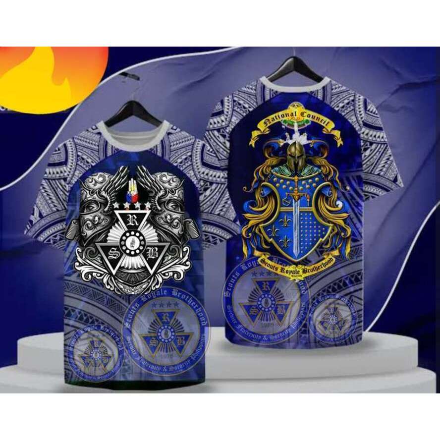ใหม่ 2026 Scouts Royale Brotherhood เสื้อยืดผู้ชาย Knight Shield Full Sublimation