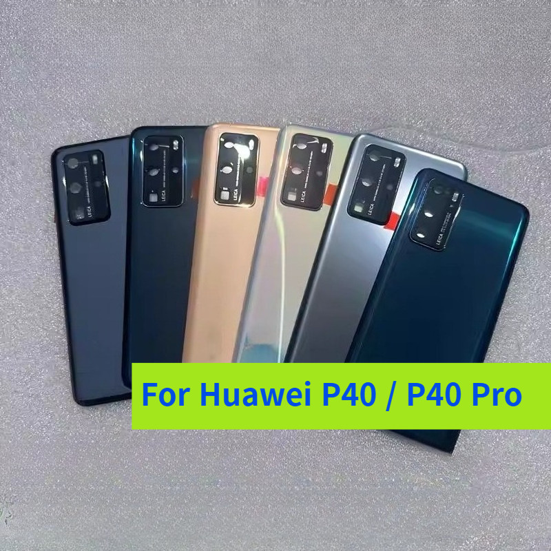สําหรับ Huawei P40 P40 Pro ฝาหลัง ELS-NX9 ELS-N04 ELS-AN00 ELS-TN00 ด้านหลังฝาครอบแบตเตอรี่