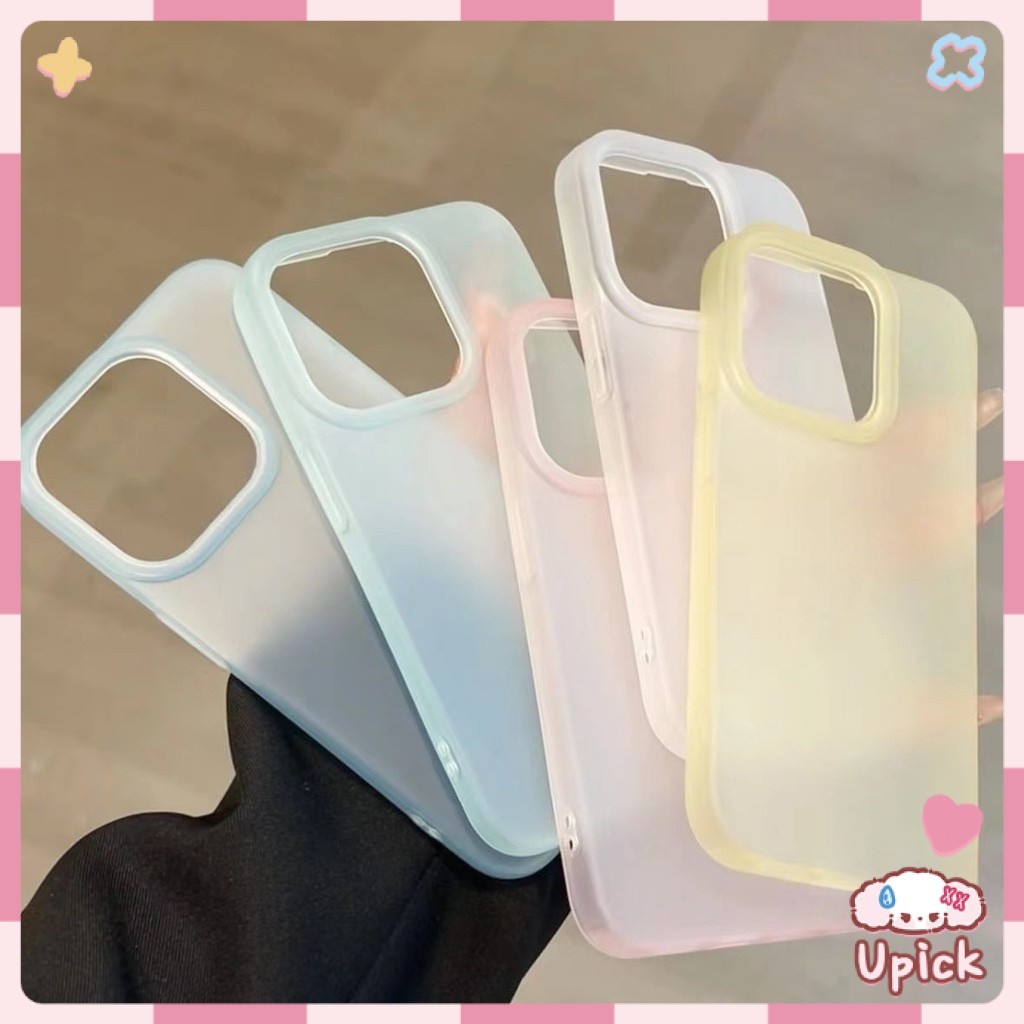 Upick-แฟชั่นโปร่งแสงเคสโทรศัพท์สําหรับ IPhone 17 Pro Max 16 15 14 13 12 11 Pro Max  16 Plus เคสโทรศั