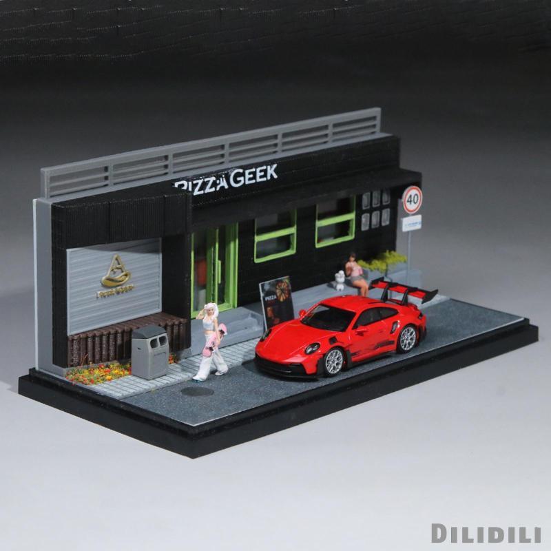 [Dilidili] 1/64 Diecast Wheels Display Case DIY สําหรับโมเดลรถแอ็คชั่นตกแต่ง