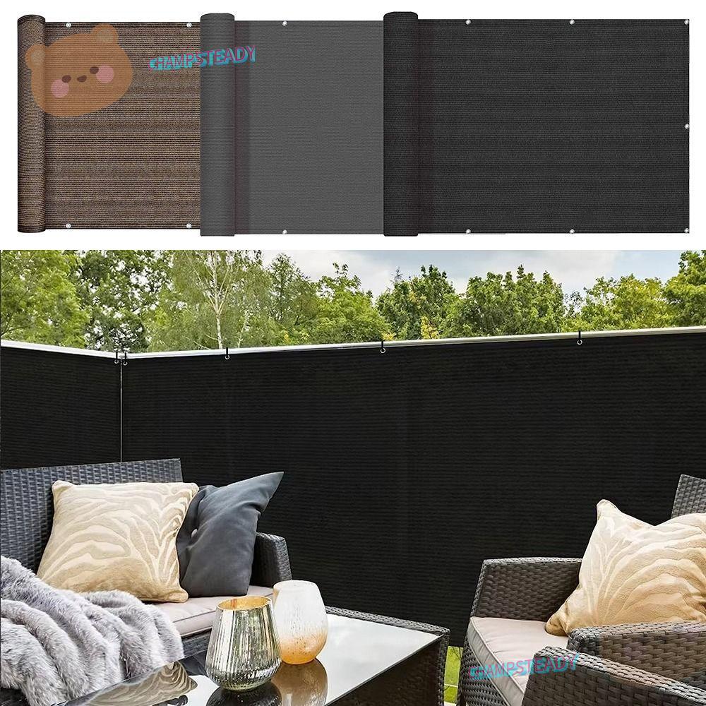 CHAMPSTEADY ระเบียง Shade ผ้า, 3/5/6M กันน้ํา Sun Shading Sails, รั้วคุณภาพสูง Patio Protection Gard