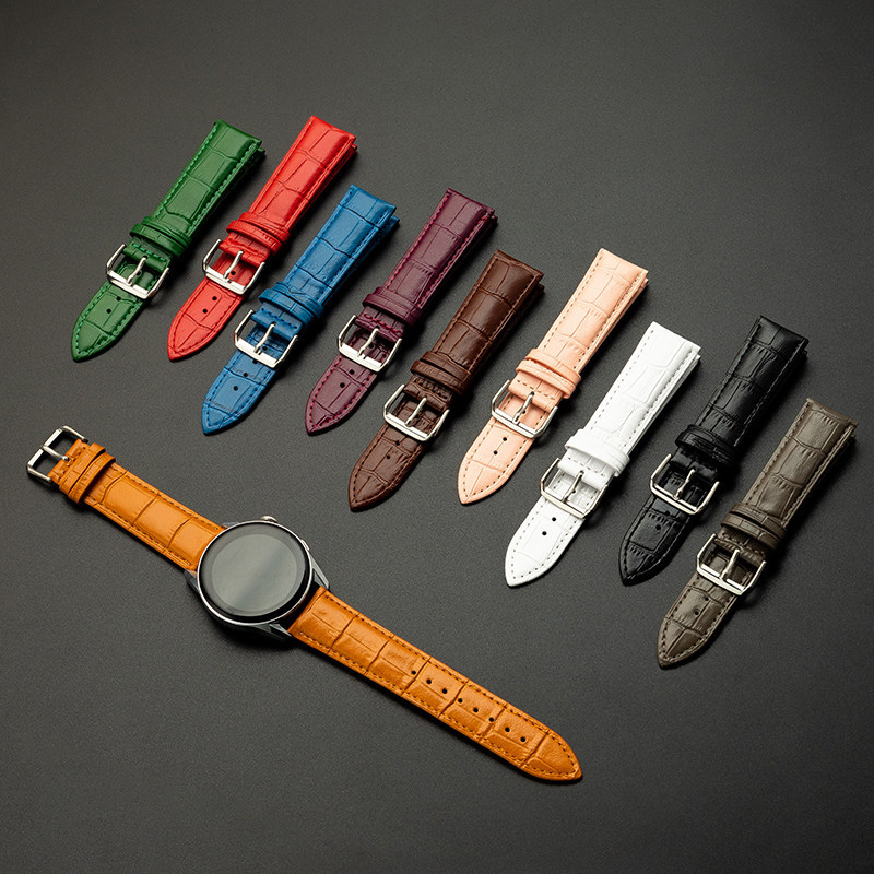 Huawei GT3 สายหนังแท้ GT2 GT3Pro Porsche watch3pro Milan Net Strap 2e Smart Watch B6