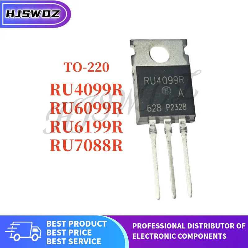 10PCS RU4099R RU6099R RU6199R RU7088R TO-220 MOSFET field effect ทรานซิสเตอร์ยี่ห้อ mos ในสต็อก ZV8T
