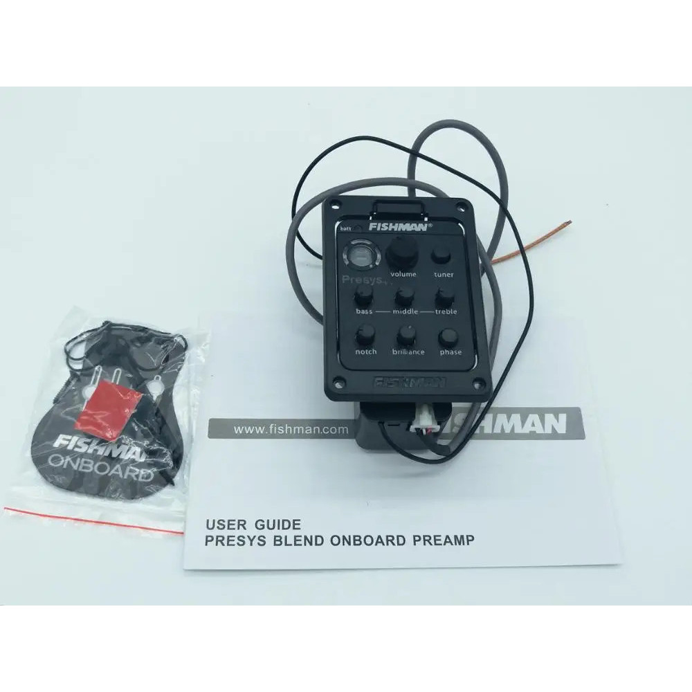 FISHMAN Presys 201 Guitar Preamp Equalizer Tuner Piezo Pickup Metronome