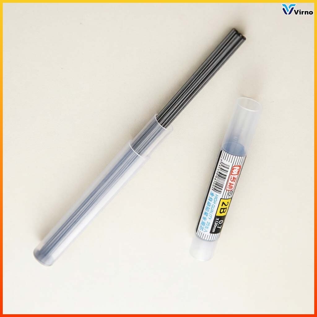 Virno ขนาด 0.5 0.7mm ไส้ดินสอกด HB 2B คุณภาพดี ถูกคุ้ม คมชัด เหมาะสำหรับสอบ O-NET GAT PAT