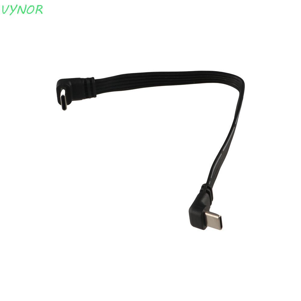 VYNOR สายต่อ USB C, 90 องศา Type C ถึง Type C Type C สายข้อมูลแบบขยาย, 480Mbps ชายกับหญิงรองรับสายชา