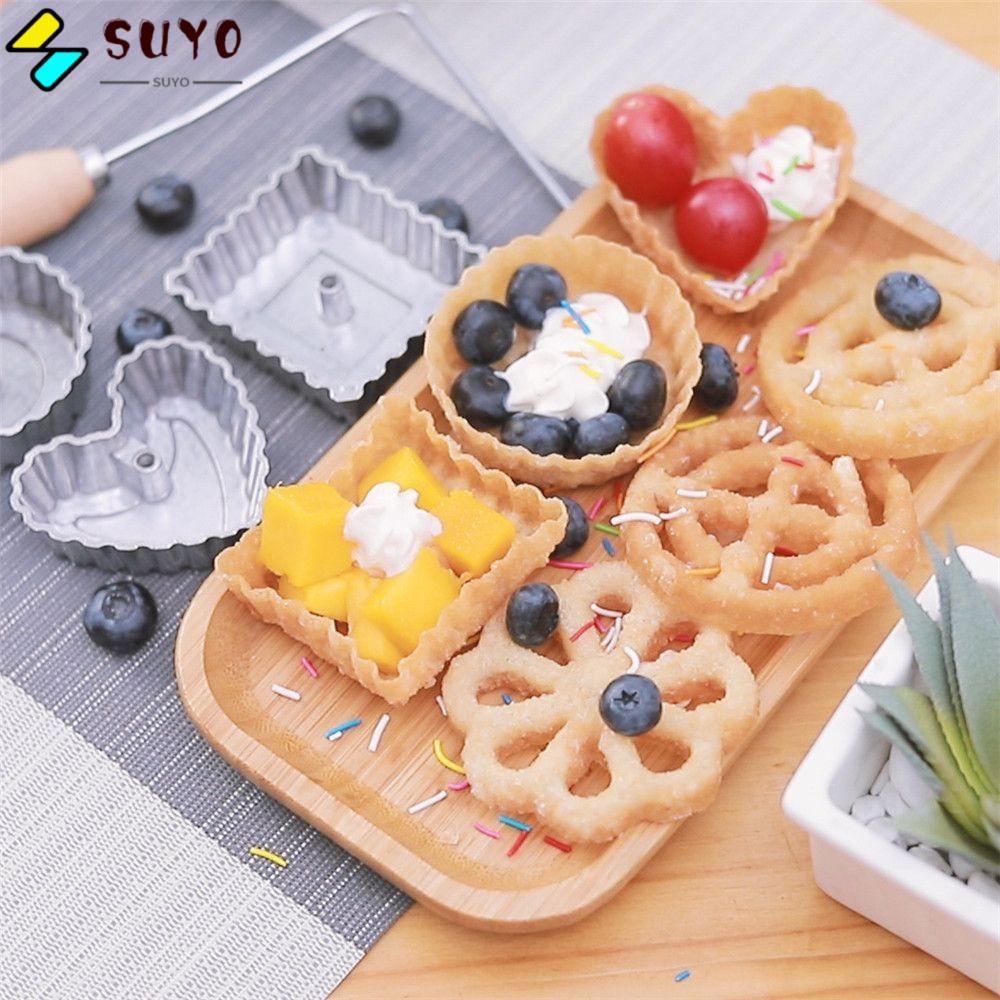 SUYO คุกกี้อบแม่พิมพ์อุปกรณ์ครัว Timbale แม่พิมพ์ช่องทางเค้ก Maker Iron MakerWaffle
