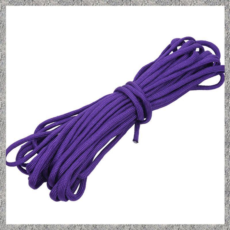 Paracord 550 เชือกร่มชูชีพ 7 Core Strand สําหรับปีนเขา Camping Buckle Rope 25FT