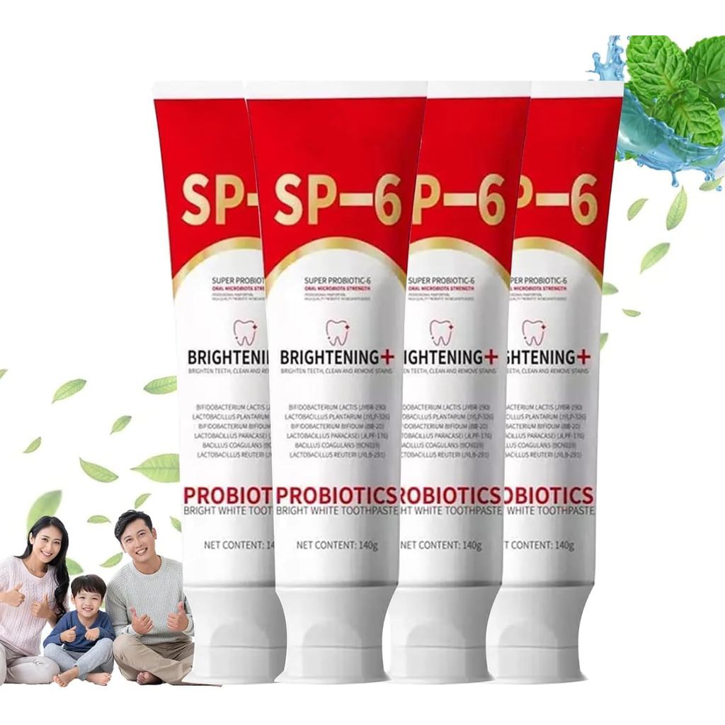 ยาสีฟันโปรไบโอติก Sp6 ไวท์เทนนิ่ง, ยาสีฟัน Sp-6 Ultra ไวท์เทนนิ่ง, ยาสีฟัน Sp6, Sp-6 ไบรท์เทนนิ่งโปร