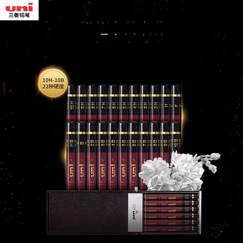 [จัดส่งด่วน] Japan uni Pencil Hi-uni Sketch Painting Pencil 2B Painting Sketch Pen 2H/HB/4B/6B Art S