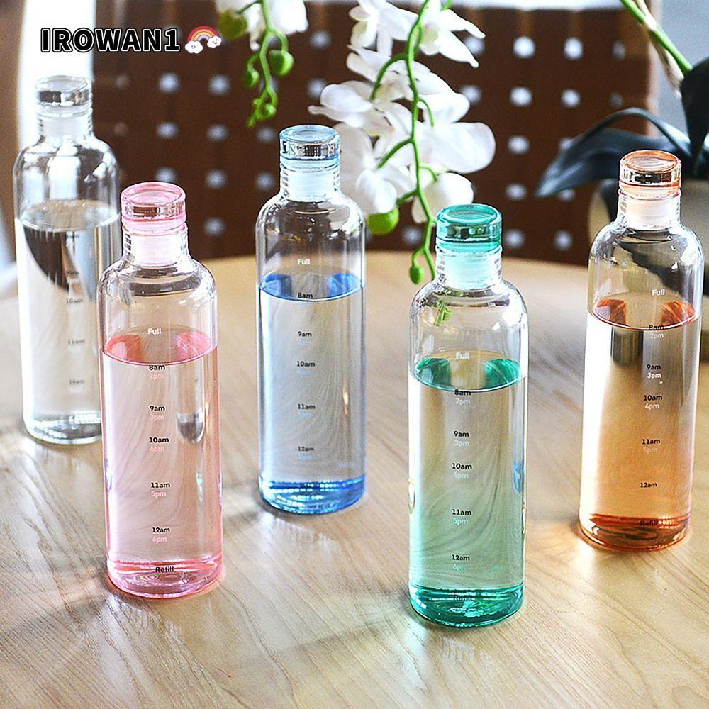 IRWAN1 ถ้วยดื่ม, ขวดน้ําโปร่งใสกันรั่ว, ขวดน้ําผลไม้สไตล์ INS ขนาดเวลา 500/750ML สําหรับนักเรียน