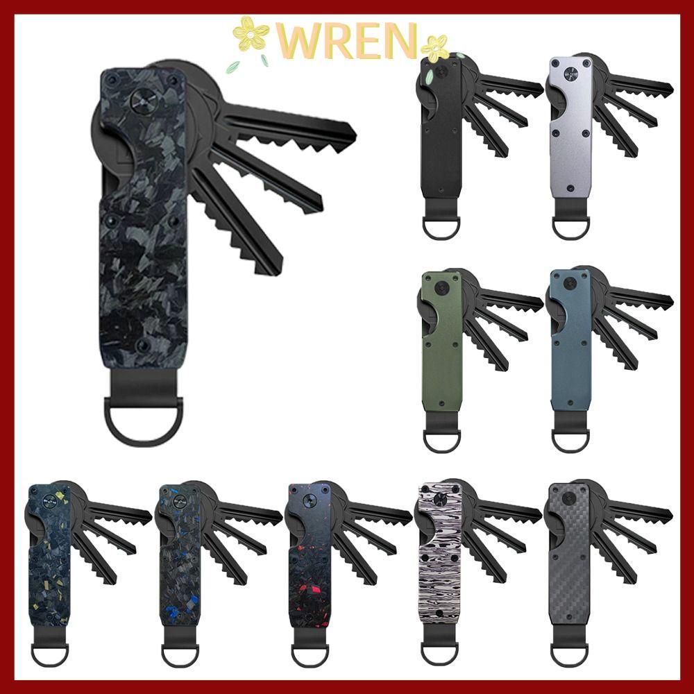 จัดส่งจากประเทศไทยWREN Key Holder, Minimalist with ไขควง Key Organizer, Smart Metal Holds 2-6 Keys B