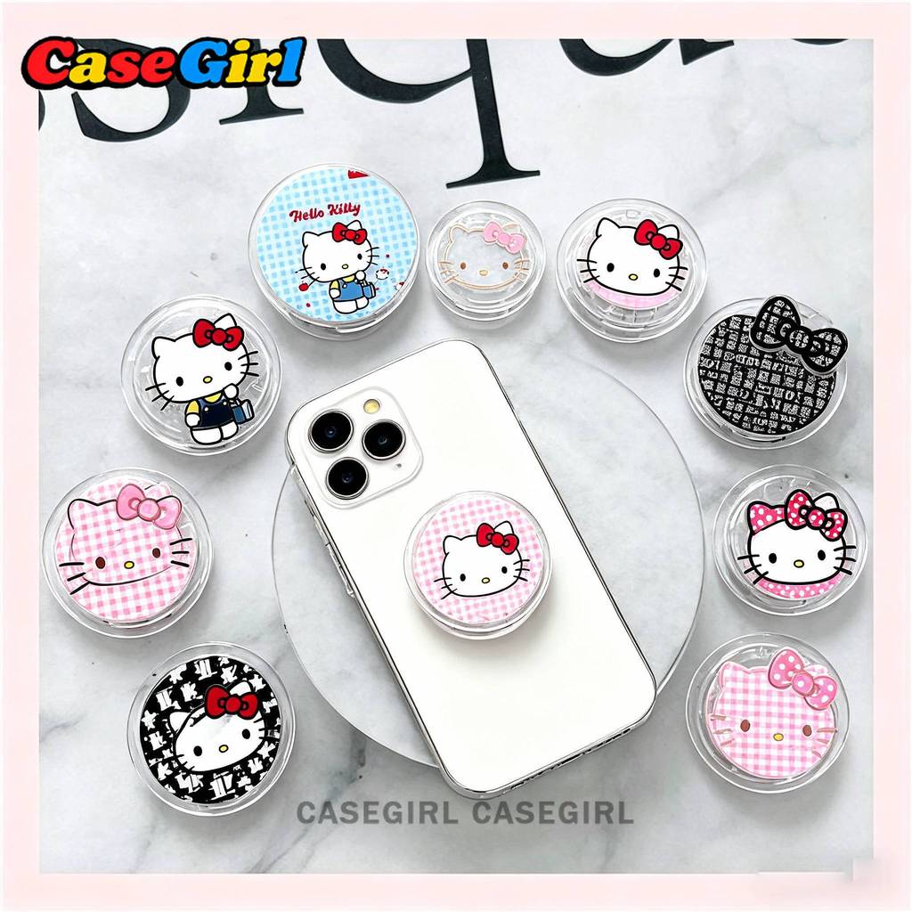 ที่วางโทรศัพท์กลมลาย Hello Kitty และสัตว์น่ารัก สไตล์หญิงสาว น่ารักมากๆ ใช้ได้กับทุกเครื่อง ไม่จำกัดรุ่น