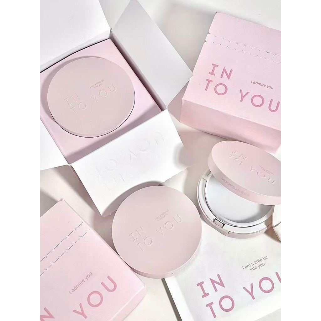 พัฟแต่งหน้า พัฟ อย่าซื้อขาดทุน!หนึ่งคือหนึ่งเปลี่ยน!INTO YOU INTO YOU Shimmer Cushion Hold Makeup Li