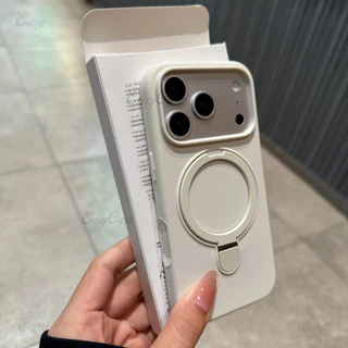 ซิลิโคนวงเล็บแม่เหล็กรวมปุ่มรวมทุกอย่างเคสของเหลวนุ่มสําหรับ ไอโฟน 17 16 15 14 โปรแม็กซ์ กันลื่นและป้องกันการตกกระแทกฝาหลัง