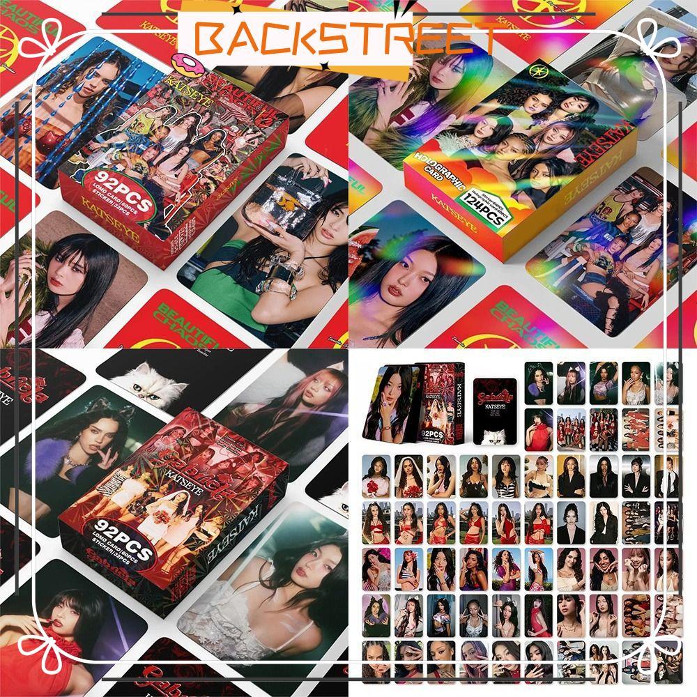 BACKSTAGE 92/124 ชิ้น KATSEYE Lomo Photo การ์ด, BEAUTIFULCHAOS HD พิมพ์ KATSEYE อัลบั้ม LOMO การ์ด, 