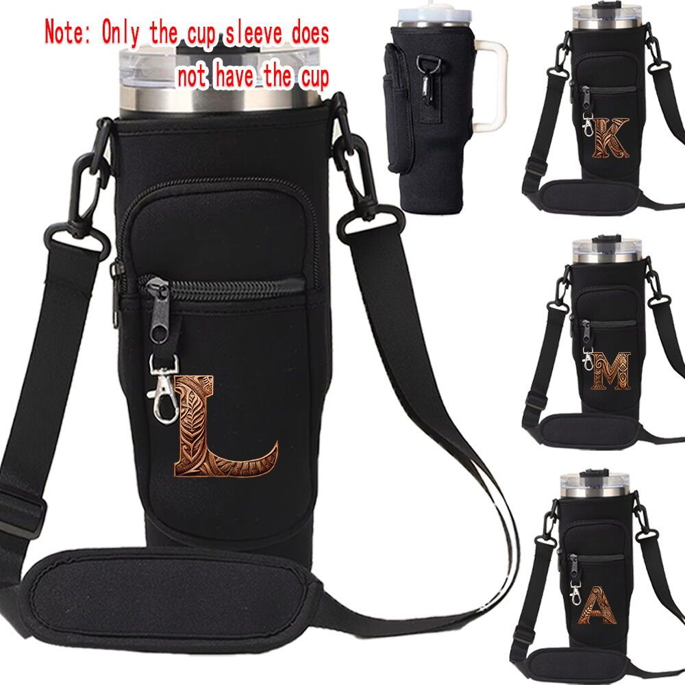 ปลอกขวด 1200ml ที่วางแก้วน้ำ ที่วางแก้วเก็บความร้อน กระเป๋าใส่กุญแจด้านข้าง ปลอกถ้วยแบบใช้ซ้ำได้
