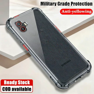 สําหรับ Samsung Galaxy Xcover 6 7 Pro ยืดหยุ่นซิลิโคนเหลวใสกึ่งโปร่งใส Anti-Yellowing ฝาครอบ 4 มุมกรณีเยลลี่