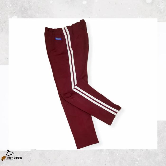 Tiger Win Dark Red White Color Training Track Pants 34