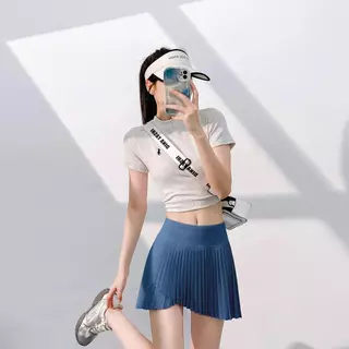 Araya Lady กระโปรงเทนนิสจับจีบเล็ก AS-JYMQ068 กางเกงกระโปรงออกกำลังกาย Sport skirt มีซับกางเกง ระบายอากาศดี