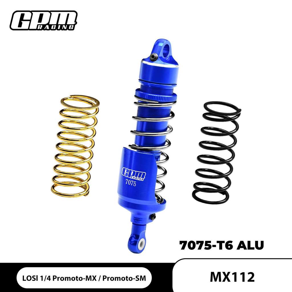 LOSI 1/4 PROMOTO-MX MOTORCYCLE RTR MOTORCYCLE RTR合金7075 เครื่องวัดความเร็ว