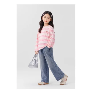 KIDSZONE เสื้อแขนยาวเด็กผู้หญิงแบบสวม เนื้อนิ่ม รุ่น A3232