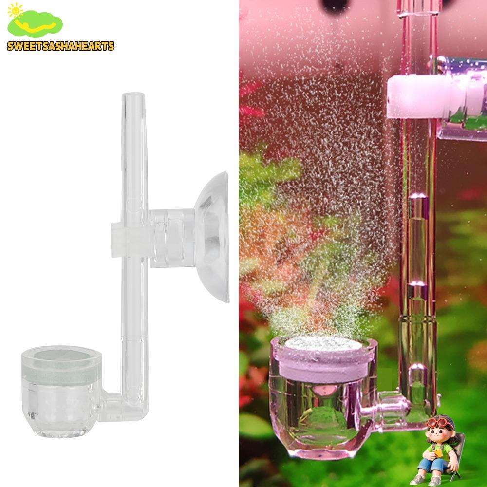 SWEETSASHA CO2 Atomizer, Mini ขนาด Bubble Diffuser คาร์บอนไดออกไซด์ Atomizer, อุปกรณ์เสริมดูดถ้วย Si