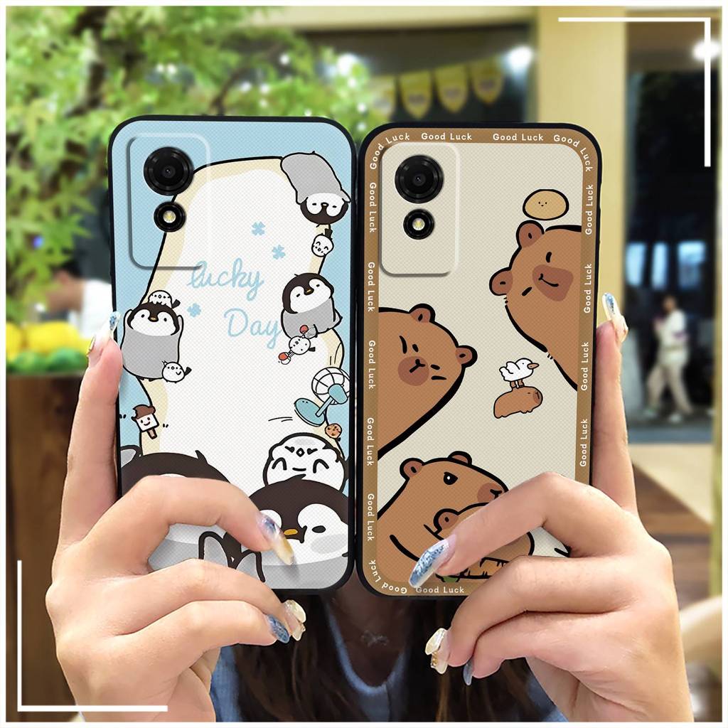 TCL Anti-knock Anti-ฝุ่นเคสโทรศัพท์สําหรับTCL 501/T433Dน่ารักนุ่มกรณีการ์ตูนซิลิโคนFull Wrapป้องกันแ