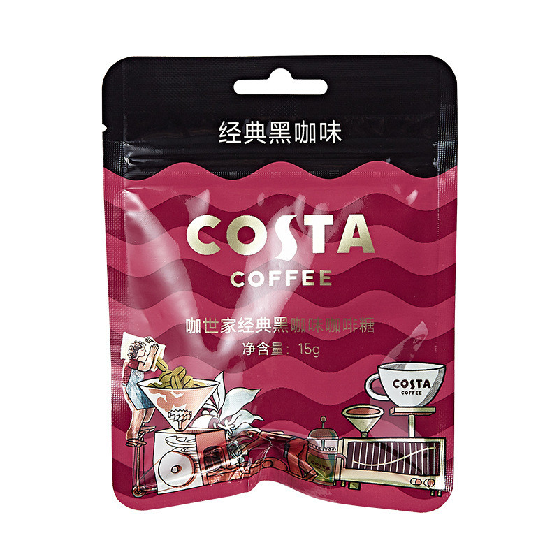 Costa Costa Classic Black Coffee Flavour Coffee Candy 15g Bag * 2 Casual Small Candy Portable Bag 20