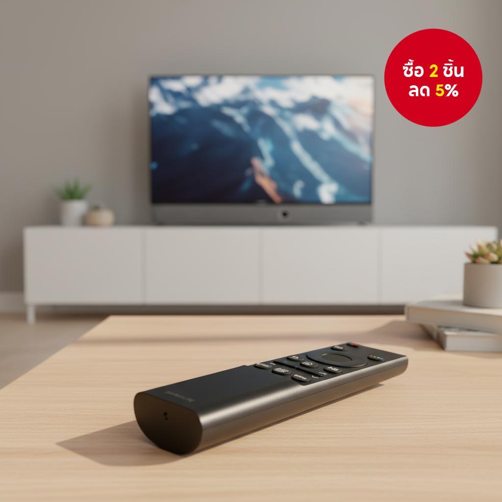รีโมทคอนโทรลอุปกรณ์เสริมทดแทน BN59-01358D สําหรับทีวี Samsung Smart 4K รุ่น UA75AU8000 QN43LS03AAFXZ