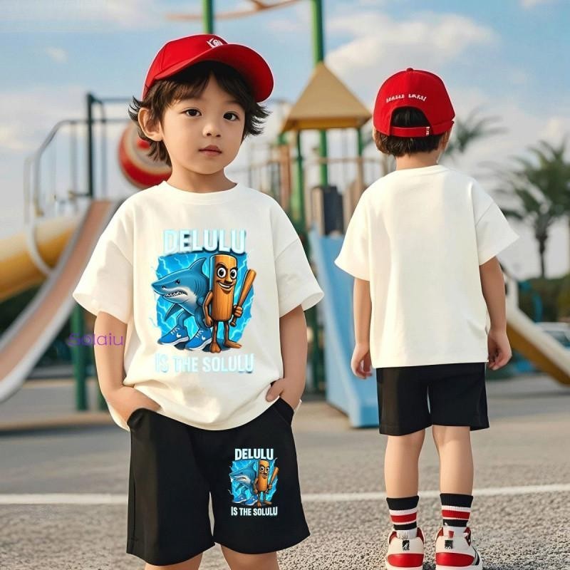 【จัดส่งไทย】2ชิ้น BOBเซ็ตชุดเด็ก เสื้อ+กางเกง ชุดสองชิ้น（จัดส่งจากประเทศไทย）ชุดสูทเด็กชาย ประกอบด้วยเสื้อกับกางเกงขาสั้น - รูปที่ 5