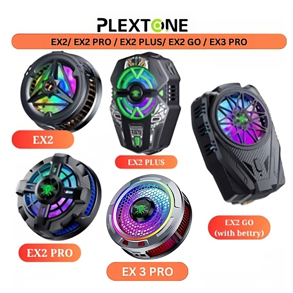 Plextone EX2 EX2 PRO EX2 PLUS EX2 GO EX3 PRO โทรศัพท์มือถือคูลเลอร์หม้อน้ําน้ําแข็งพัดลมระบายความร้อ