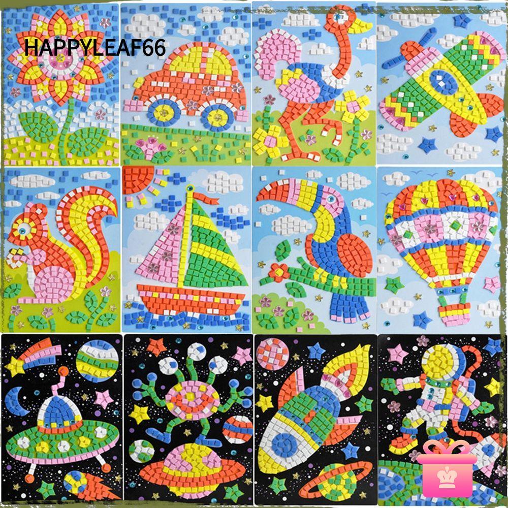 HAPPYLEAF66 ของเล่นวาดรูป Creative Kids Game Early Educational Stickers