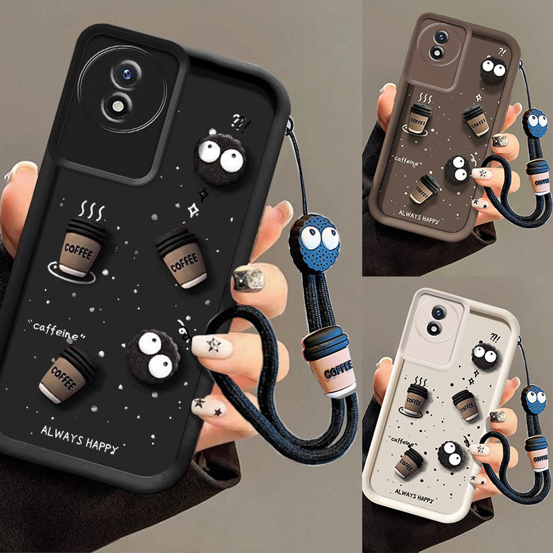 เคส Vivo y02 case vivo y02t y02a case ถ้วยกาแฟ เคสโทรศัพท์ป้องกันการตก