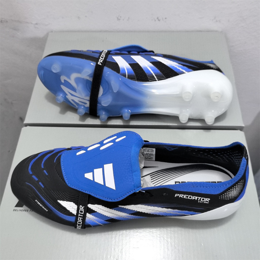 Predator Precision+ 25th Anniversary Edition รองเท้าฟุตบอลสีดำ-синий ทนทาน ไซส์ 39-45