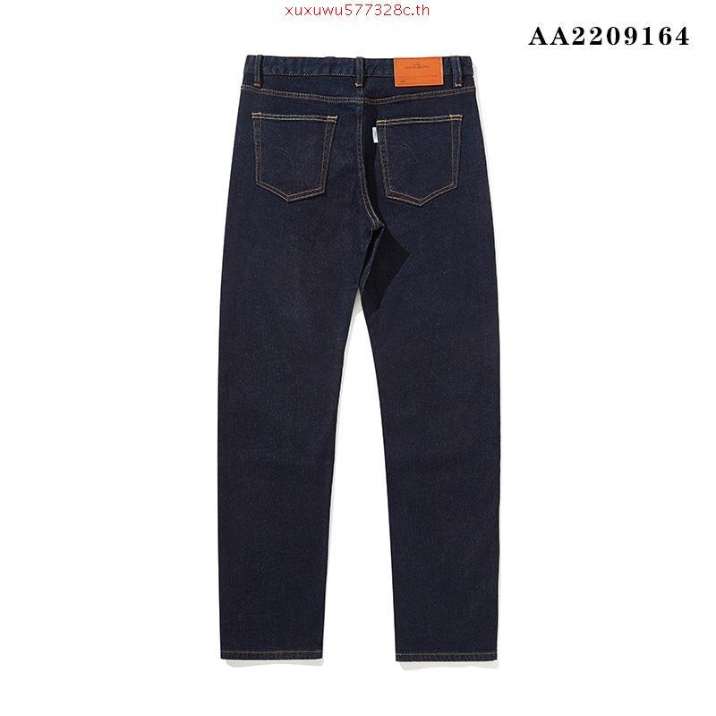 ม้าป่ามัสแตง ยีนส์ตราม้า18Oz. 850 (Hard Jeans) อาร์คซ่อน ริมแดง  หูเข็มขัดหลังคู่ สีIndigo(DB) น้ำเง