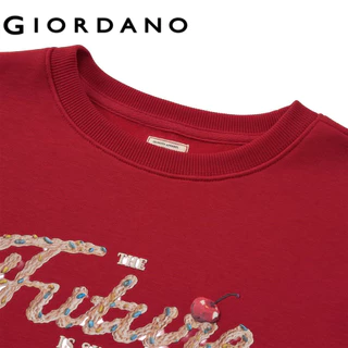 GIORDANO เสื้อสเวตเตอร์ผู้หญิง Women's Boyfriend Sweatshirt 05395606