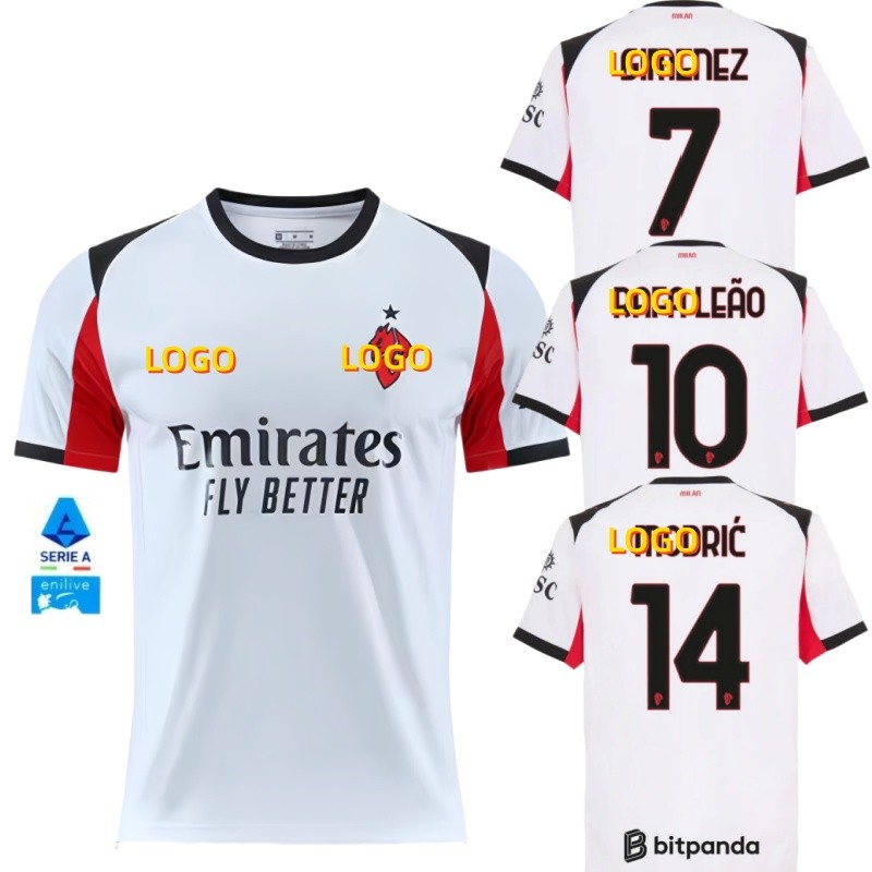 MI.L 25/26 Fans Edition Mens Away Short Sleeves Leisure Jersey T-shirt With