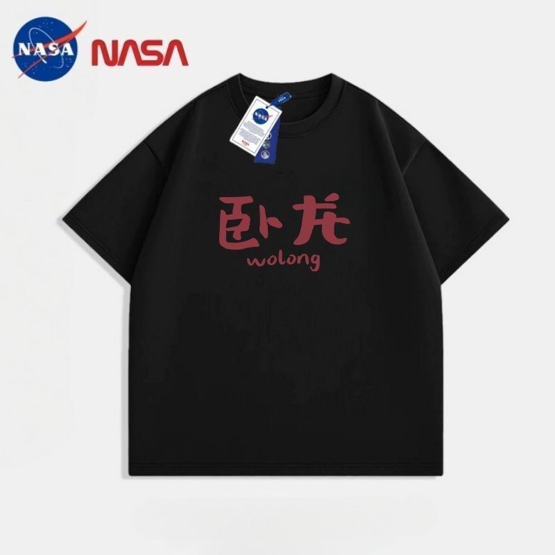 ปลาค็อด ปลาค็อด 20262025ปี NASA Co-Branded Graffiti เสื้อยืด Breathable Quick-Drying คู่สไตล์รอบคอพิ