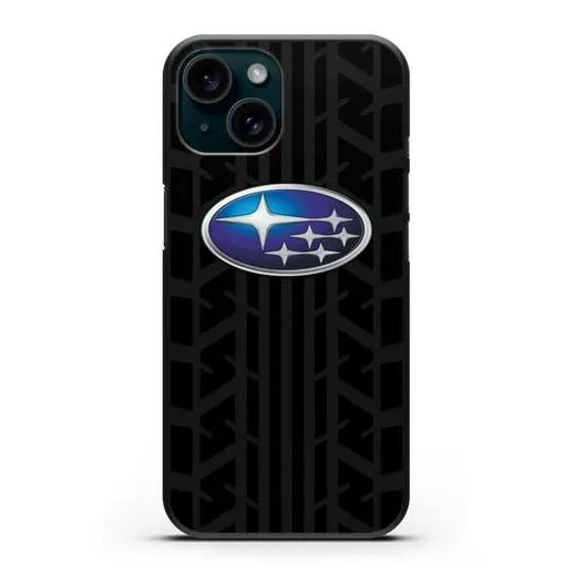 Subaru Black Logo Hd Printing เคส IPhone Cover Shell IP 17 16 Pro Max Plus X XR 7