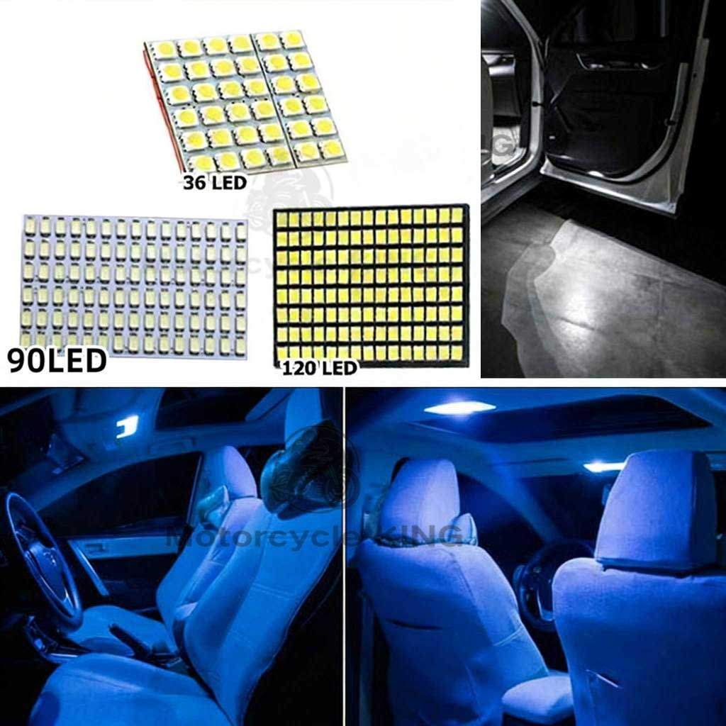 ไฟเก็บสัมภาระหลังรถ ไฟห้องโดยสาร ไฟเพดานรถยนต์ LED 120/90/36 ชิป ใส่กับรถได้ทุกรุ่น DC12V ไฟเพดาน #4A ^GA