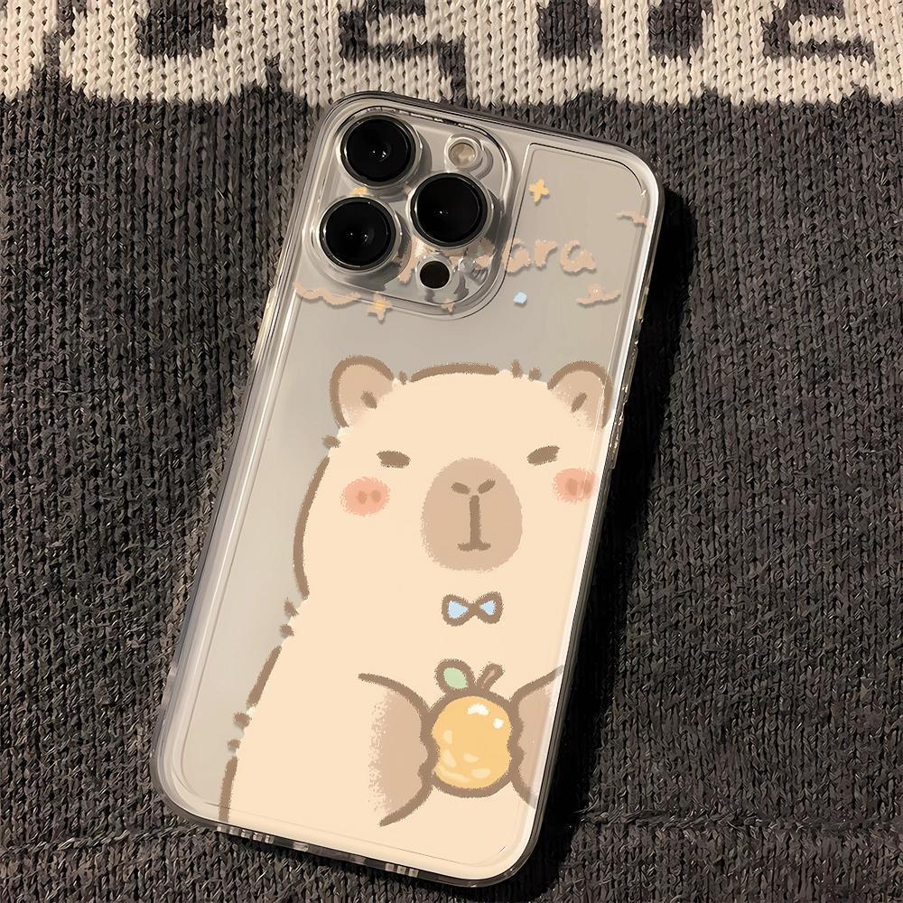 Kabara สีส้มเหมาะสําหรับ Apple 17promax เคสโทรศัพท์ iPhone16Pro การ์ตูน 15 สามารถ 25.12.31