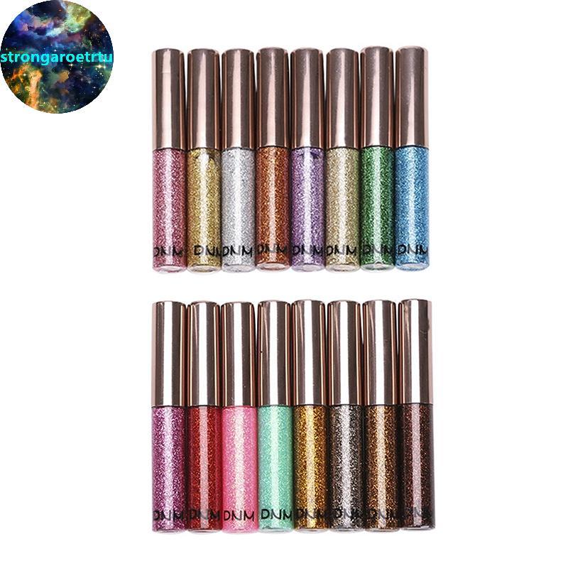 Strongaroetrtu 15 สี Liquid Eyeliner Golden Red Blue Eyeliner Shiny Eyes Flash กันน้ํา Long-lasting 
