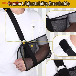 [Thevatipoem] สลิงแขนระบายอากาศแบบปรับได้ Universal Support สายคล้องไหล่รั้ง Immobilizer ข้อมือข้อศอก Forearm สนับสนุนสายรัดรั้ง HOT