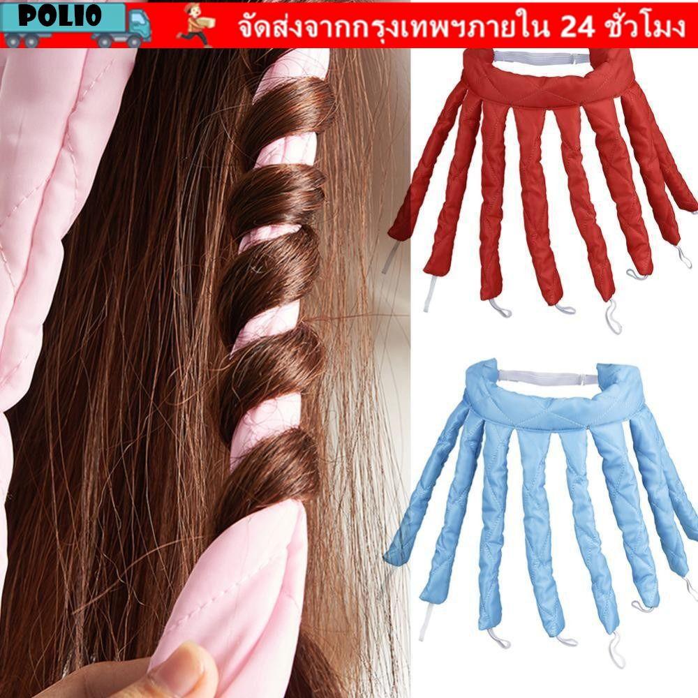 โปลี ม้วนผมขี้เกียจ,คลื่นอ่อน ทําเอง การดัดผม ติด, ปลาหมึกยักษ์ ไม่มีความร้อน ขด ริบบิ้นผ้าไหมเครื่องมือจัดแต่งทรงผมขี้เกียจ