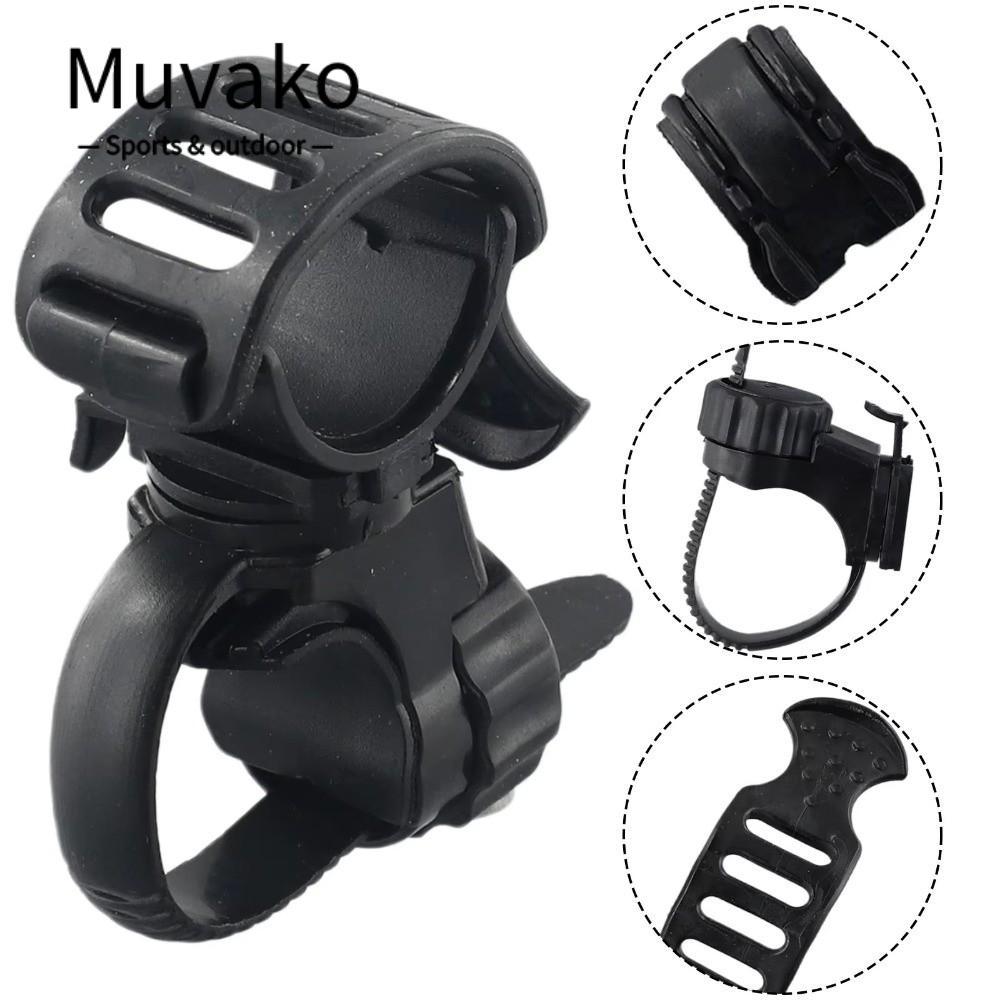 MUVAKO ขายึดไฟจักรยาน ปรับมุมได้ 360° กันลื่น เพิ่มความปลอดภัยขณะขี่