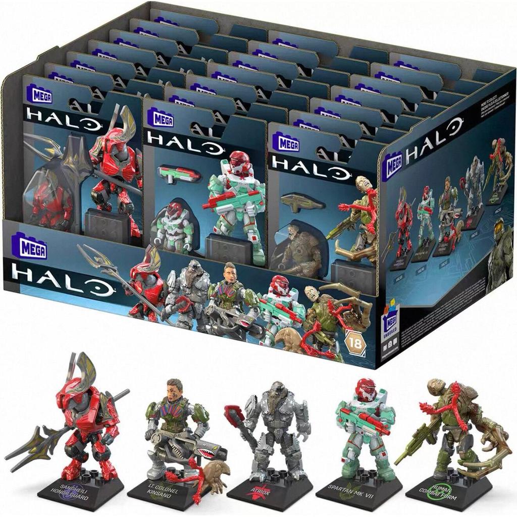 MEGA BLOKS MEGA BLOKS HALO Season 18 Single Hero Pack Building Block ของเล่น